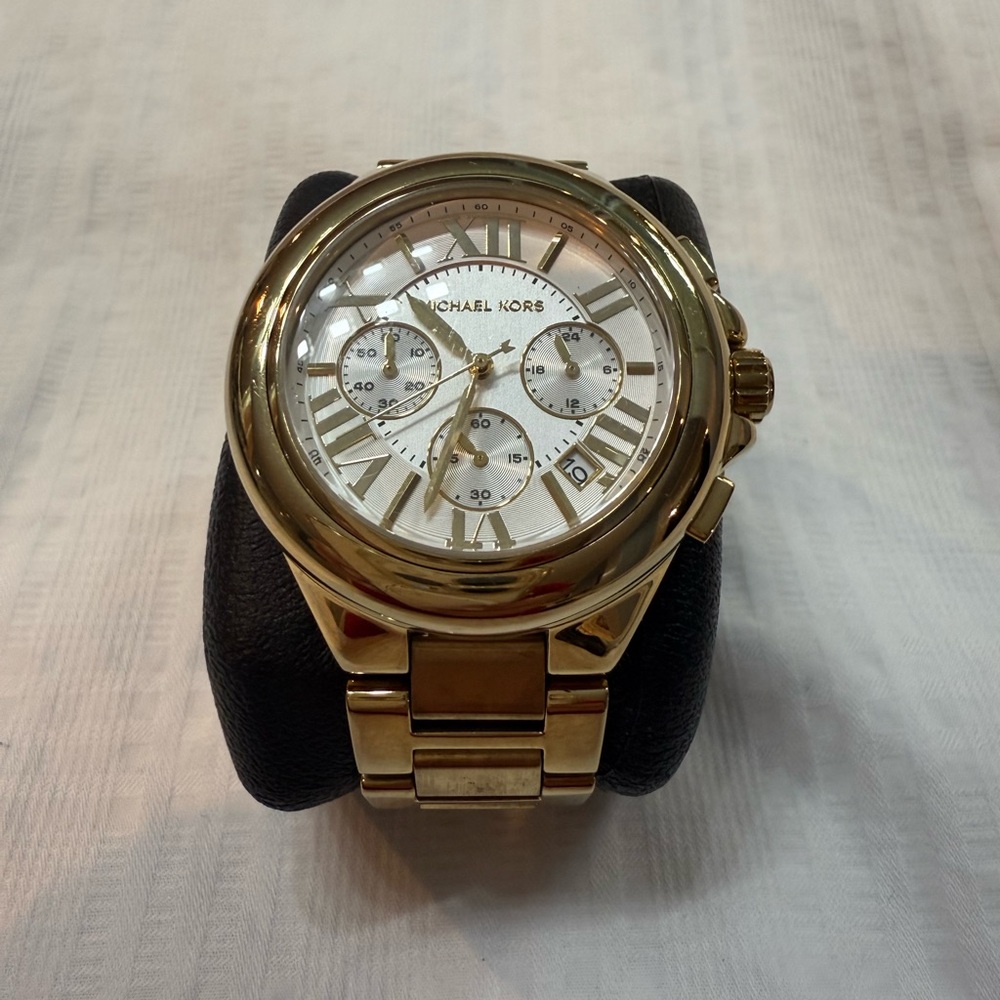 Michael Kors Gold Watch with White Dial